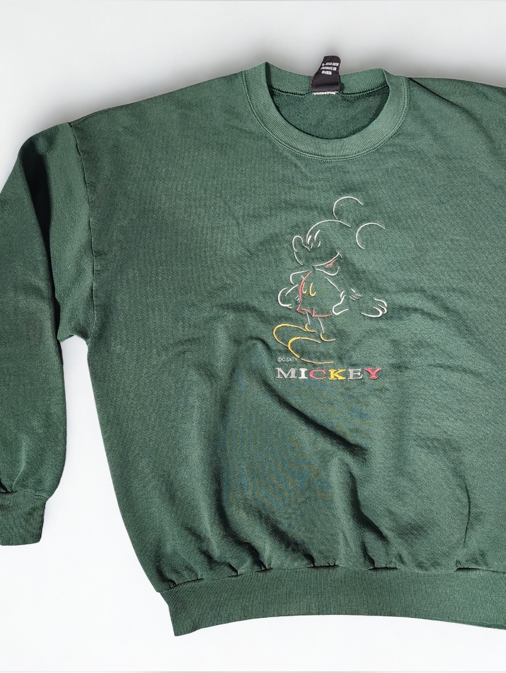 Mickey Graphic Crewneck Sweatshirt - Dark Green
